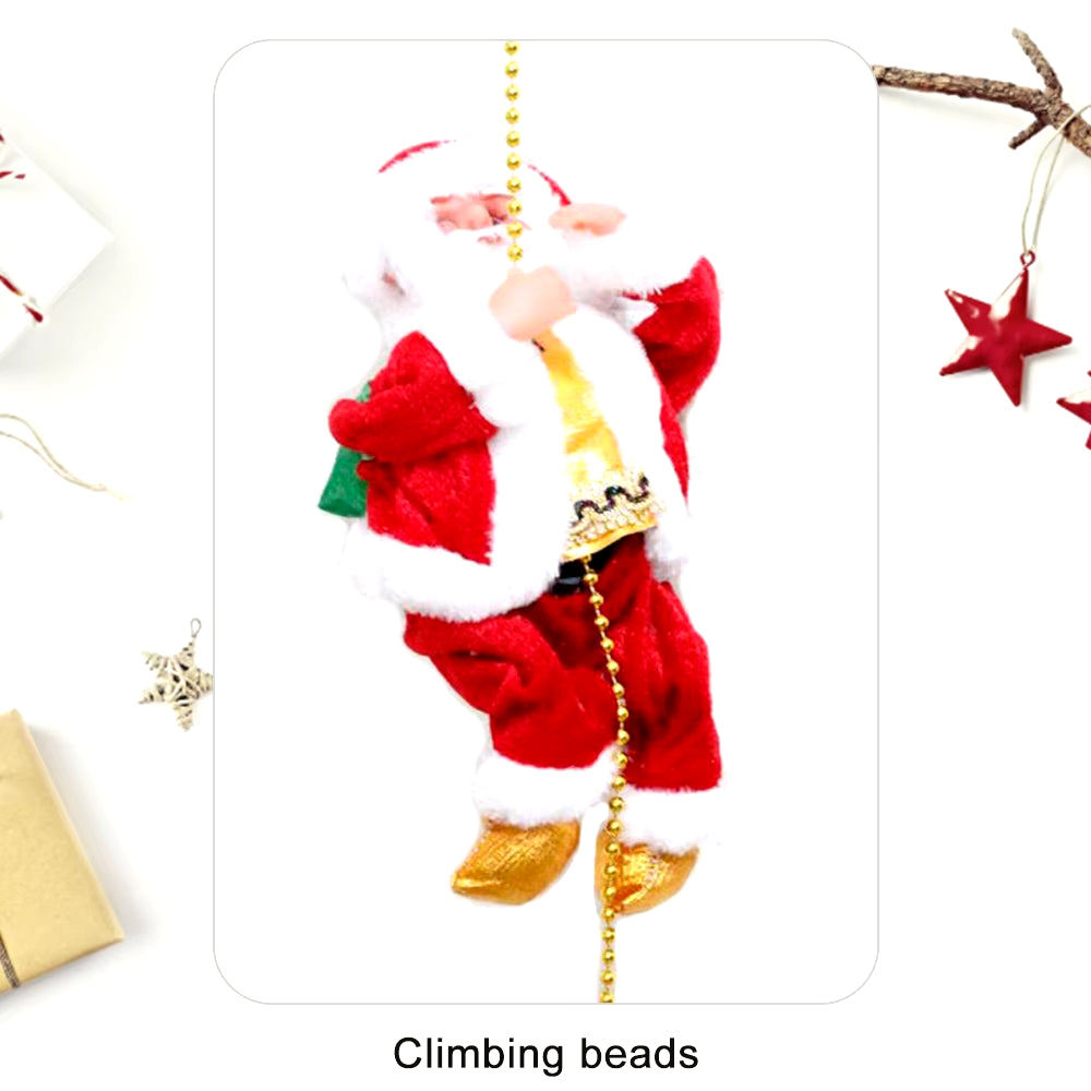 Jolly Jumper Santa: The Battery-Powered Holiday Acrobat with Tunes and Twinkles!