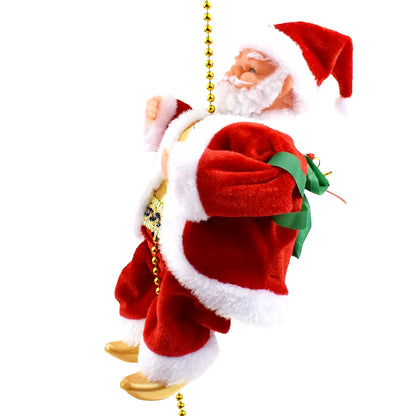 Jolly Jumper Santa: The Battery-Powered Holiday Acrobat with Tunes and Twinkles!